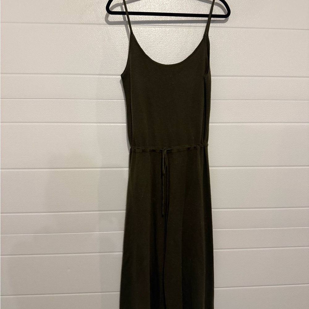 Elegant Olive Green Sleeveless romper